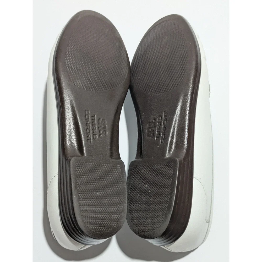 SAS Tripad‎ Comfort Loafers Womens 5.5 M White Leather Slip On Shoes